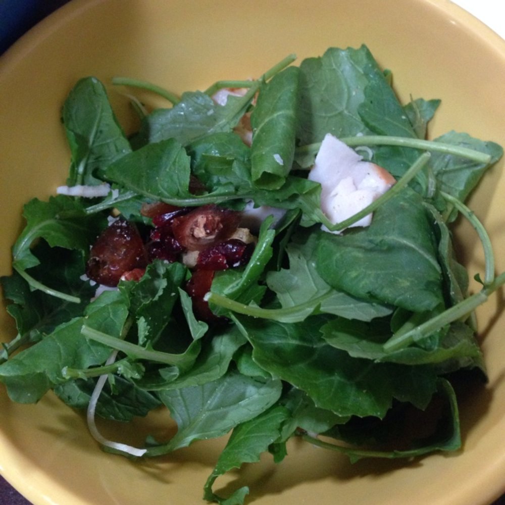 Rutabegorz - Ashley H was kind to share her yummy kale salad, you can't see all the delicious treats like dates, cranberries and nuts - Bars Near Me - Fullerton, California