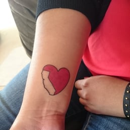 Heart with california state inside. Heart with california state inside.