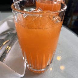 a glass of orange juice a glass of orange juice
