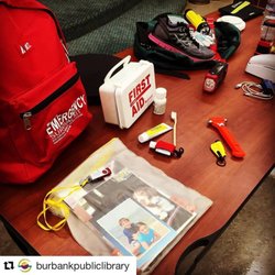 SOS Survival Products - Speaking at a neighbor meeting about preparedness.
