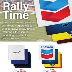Logo Pros - With Phoenix Open and Superbowl coming to town in just a couple short weeks, order your rally towels today to sport your company name on!