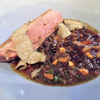 Olmsted - Duck breast w/ truffles (Comes w/ scotched fig & radicchio as a side dish). Excellent. - New American Near Me - Brooklyn, New York