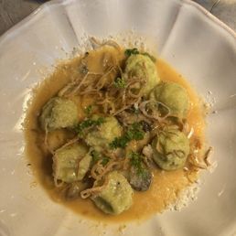 Spinach and ricotta gnudi