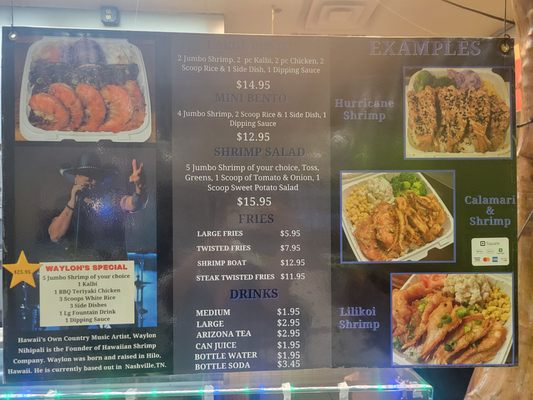 Menu photo 1 Hawaiian Shrimp Company Hilo, HI Menu photo 1 Hawaiian Shrimp Company Hilo, HI