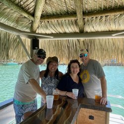 St Pete Tiki Tours - Hanging out on the Tiki Boat