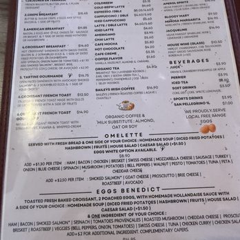 Mademoiselle Paris - Menu - Breakfast & Brunch Near Me - Bradenton, Florida