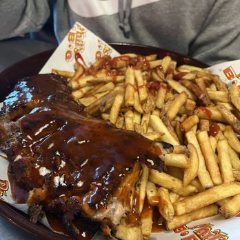 Phil's BBQ - Ribs with fries - Barbeque Near Me - San Diego, California Phil's BBQ - Ribs with fries - Barbeque Near Me - San Diego, California