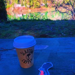 Cortado with a view of the Umpqua River Cortado with a view of the Umpqua River