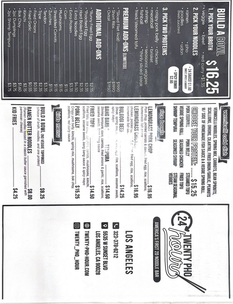 Twenty Pho Hour Twenty Pho Hour