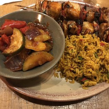 Nando's Peri-Peri - Chicken skewers with rice and roasted veggies - South African Near Me - Washington, DC, District of Columbia Nando's Peri-Peri - Chicken skewers with rice and roasted veggies - South African Near Me - Washington, DC, District of Columbia