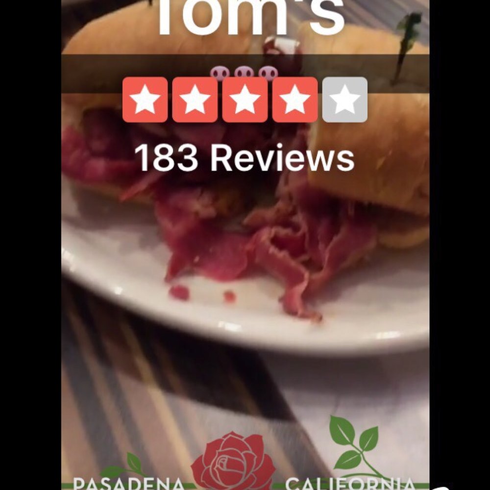 Tom's - Pasadena - This place is huge, nicely decorated and super friendly. - Burgers Near Me - Pasadena, California Tom's - Pasadena - This place is huge, nicely decorated and super friendly. - Burgers Near Me - Pasadena, California