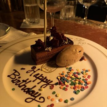 Mister Charles - Complimentary bday cake - American Near Me - Dallas, Texas