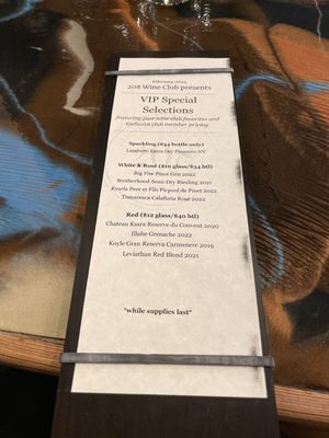 Menu photo 8 208 Wine Bar Savannah, GA