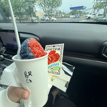 Mountain Magic Shave Ice - Shaved ice- Cherry & Blue Raspberry - Shaved Ice Near Me - Waianae, Hawaii