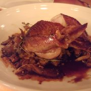 Photo of The Bachelor Farmer - Minneapolis, MN, United States. Pheasant breast, broken polenta, oyster mushrooms, roasted garlic, black walnut glaze  32