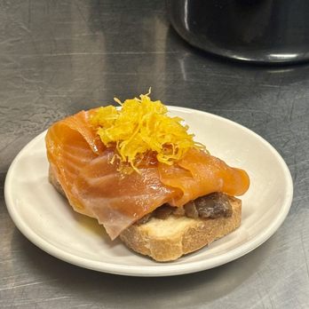 Quimet & Quimet - Salmon with Sweet Egg. - Tapas Bars Near Me - Barcelona, B