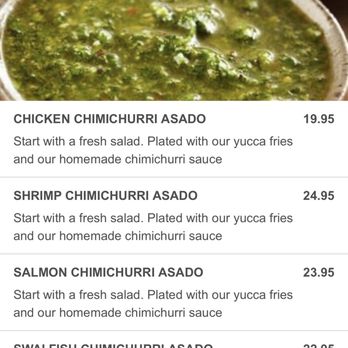 Mexico Grill - This is the pic ON THEIR SITE of chimichurri - Mexican Near Me - Watchung, New Jersey