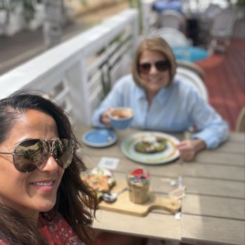 Bluestone Lane San Clemente Café - Breaky with poached egg chicken and matcha iced and smashed Avacado with poached egg and a cappuccino ! - Breakfast & Brunch Near Me - San Clemente, California