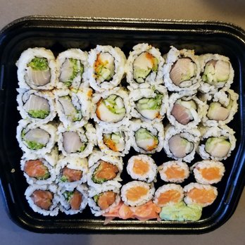 Oishi - 5 rolls to go. Huge pieces of delicate, fresh fish. - Japanese Near Me - Newtown, Pennsylvania