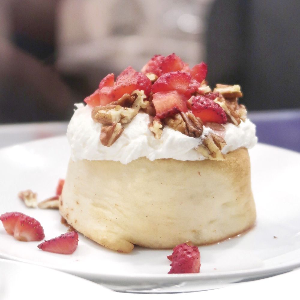 Cinnaholic - Strawberries & Cream Cinnamon Roll - Bakeries Near Me - Toronto, Ontario Cinnaholic - Strawberries & Cream Cinnamon Roll - Bakeries Near Me - Toronto, Ontario