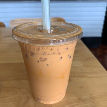 Kitten and Pinky - Thai Tea with coffee jelly, not boba - Vietnamese Near Me - Pacifica, California