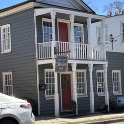Effervescence YogaSpa - Our newest location: 609 Carteret St. 
Please enjoy parking behind our building. Take Prince Street From Carteret & Free parking on street.