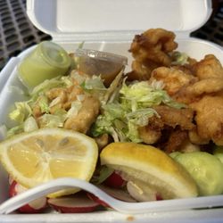 Fish and shrimp tacos