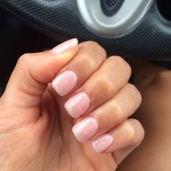 Sugar Nails & Lashes - Wedding nails. Nude pink with clear glitter - Nail Salons Near Me - Orange, California Sugar Nails & Lashes - Wedding nails. Nude pink with clear glitter - Nail Salons Near Me - Orange, California