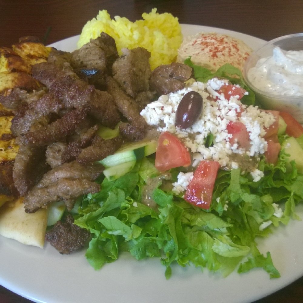 Greek Express - Combo plate (meat) - Mediterranean Near Me - Bellevue, Washington Greek Express - Combo plate (meat) - Mediterranean Near Me - Bellevue, Washington
