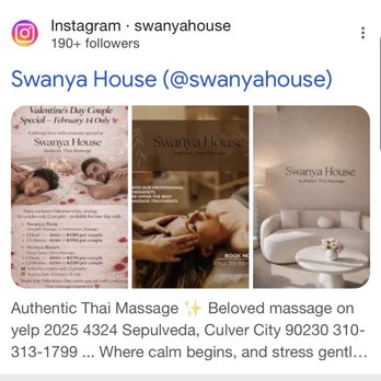 Swanya House - Location - Massage Therapy Near Me - Culver City, California Swanya House - Location - Massage Therapy Near Me - Culver City, California