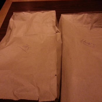 Hothouse - His and her take out bag... Sooo weak - Italian Near Me - Toronto, Ontario