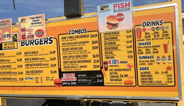 Menu photo 1 Murf's Better Burger San Antonio, TX Menu photo 1 Murf's Better Burger San Antonio, TX