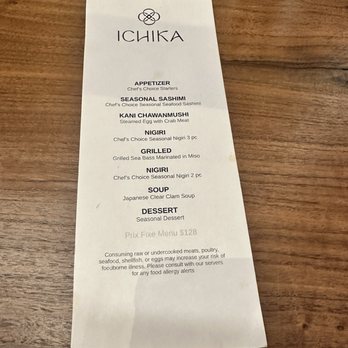 Ichika - Menu as of March 2024. Delicious food - Sushi Bars Near Me - Milpitas, California Ichika - Menu as of March 2024. Delicious food - Sushi Bars Near Me - Milpitas, California