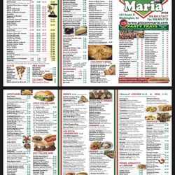 Mamma Maria - Menu as of 12/28/2020