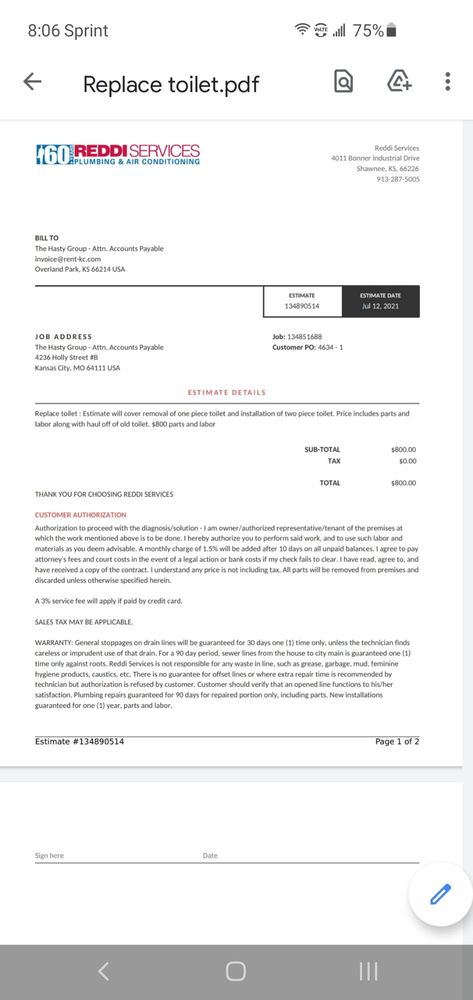 Slide of Reddi Services