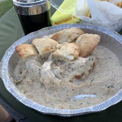 Captain's Bar & Grill - Delicious crab dip, when you order it to go it gets a little smushed