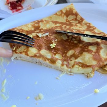 Jerome's Cafe & Bakery - Seriously? My index finger is wider than that crepe. - Cafes Near Me - Clearwater, Florida