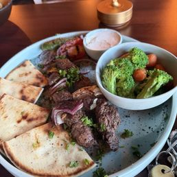 Combo kabobs with lamb and sirloin