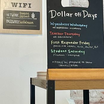Grounded Sole Coffeehouse - Look at the community they're supporting!!! Get in here and support them back. - Coffee & Tea Near Me - Kansas City, Kansas