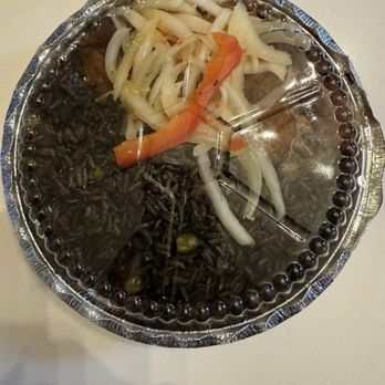 Joenise Restaurant - Griot FRIED PORK WITH BLACK RICE - Haitian Near Me - Brooklyn, New York