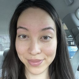 After eyebrow threading
