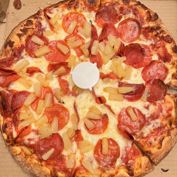 Rio's Pizza - Pepperoni & Pineapple pizza to go - Pizza Near Me - Montebello, California Rio's Pizza - Pepperoni & Pineapple pizza to go - Pizza Near Me - Montebello, California