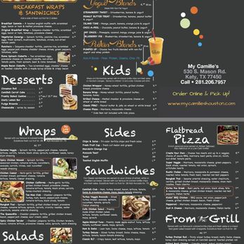 My Camille's - Breakfast, Salads, Smoothies, Wraps, Desserts, Flatbread Pizza - Sandwiches Near Me - Cypress, Texas My Camille's - Breakfast, Salads, Smoothies, Wraps, Desserts, Flatbread Pizza - Sandwiches Near Me - Cypress, Texas