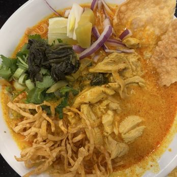 Chaa Roen Pohn - Sorry for the messy pic. Forgot to take a picture before I started feeding some to my baby! But anywho, you can SEE the flavor in this. - Laotian Near Me - San Francisco, California