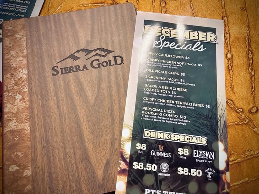 Menu photo 1 Sierra Gold Reno, NV