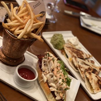 3 West - Crab BLT with old bay frites AND rotisserie chicken quesadillas. - New American Near Me - Basking Ridge, New Jersey 3 West - Crab BLT with old bay frites AND rotisserie chicken quesadillas. - New American Near Me - Basking Ridge, New Jersey