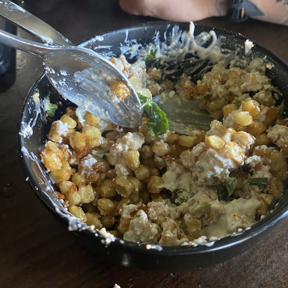 ABVE The Basics - Esquite (Deep Fried Corn) - New Mexican Cuisine Near Me - San Jose, California
