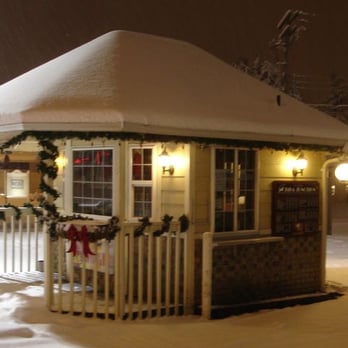 Java Junction - a gazebo covered in snow - Coffee & Tea Near Me - Auburn, Washington