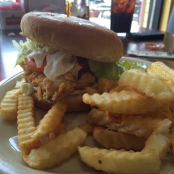 Kathy's Country Kitchen - Chicken Fried Chicken Sandwich - Cafes Near Me - Aubrey, Texas