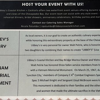 Libbey's Coastal Kitchen and Cocktails - New American Near Me - Stevensville, Maryland Libbey's Coastal Kitchen and Cocktails - New American Near Me - Stevensville, Maryland